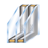 Schema-3fach Isolierglas