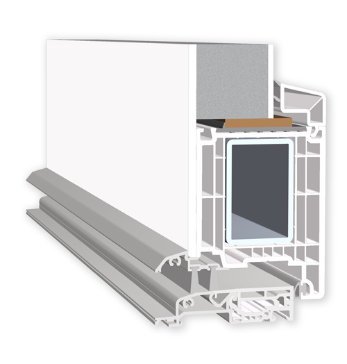 AKF Türprofil VEKA Softline 82 mm