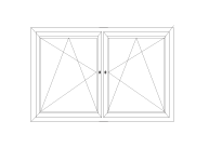 2-flügeliges Fenster DK/DK