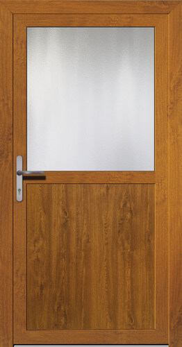 Ansicht Haustür Holz